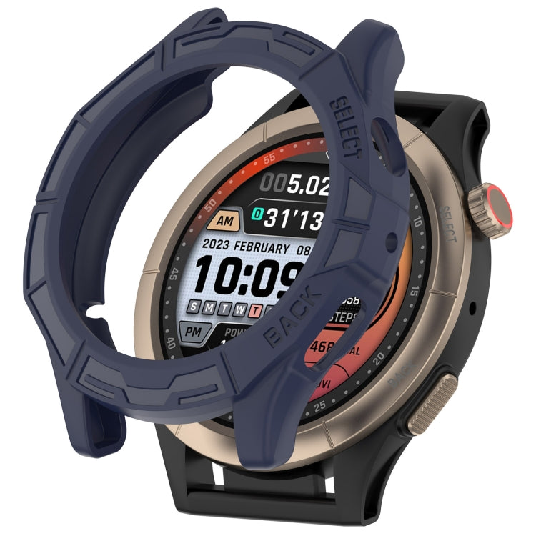 For Amazfit Cheetah / Cheetah Pro Armor Hollow Watch Protective Case(Midnight Blue) by buy2fix