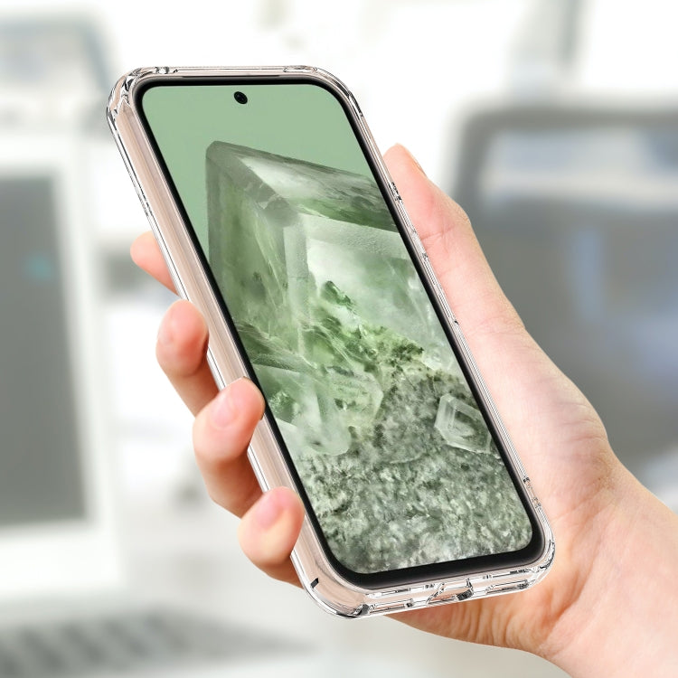 For Google Pixel 8a MagSafe Clear Acrylic PC Hybrid TPU Phone Case(Transparent) by buy2fix