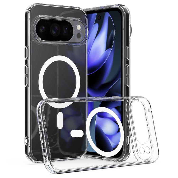For Google Pixel 10 Pro XL MagSafe Clear Acrylic PC Hybrid TPU Phone Case(Transparent) - Google Cases by buy2fix | Online Shopping UK | buy2fix