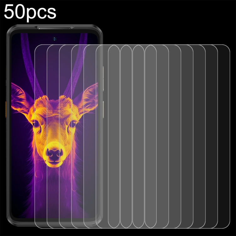For Ulefone Armor 25T 50pcs 0.26mm 9H 2.5D Tempered Glass Film by buy2fix