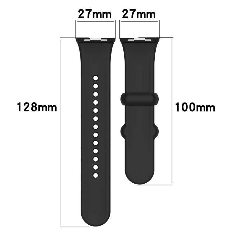 For Xiaomi Mi Band 8 Pro Solid Color Black Buckle Silicone Watch Band(Purple) - Watch Bands by buy2fix | Online Shopping UK | buy2fix