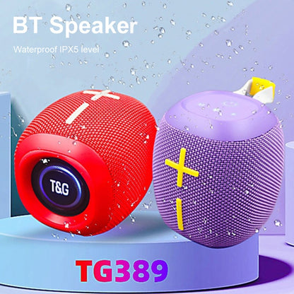 T&G TG-389 Portable Outdoor IPX5 Waterproof Wireless Bluetooth Speaker(Army Green) - Waterproof Speaker by T&G | Online Shopping UK | buy2fix