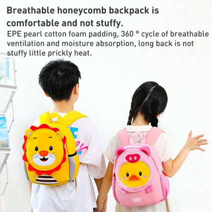 Children Cartoon Anti-Lost Large School Bag Backpack(Pig Pig Duck) - Double-shoulder Bags by buy2fix | Online Shopping UK | buy2fix