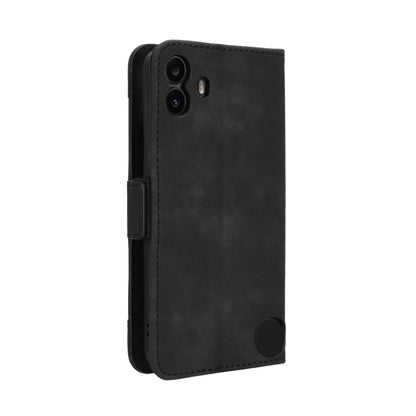 For Nothing CMF Phone 1 Skin Feel Calf Texture Card Slots Leather Phone Case(Black) - Nothing Cases by buy2fix | Online Shopping UK | buy2fix