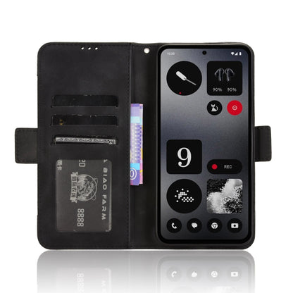 For Nothing CMF Phone 1 Skin Feel Calf Texture Card Slots Leather Phone Case(Black) - Nothing Cases by buy2fix | Online Shopping UK | buy2fix