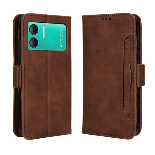 For Doogee X98 Skin Feel Calf Texture Card Slots Leather Phone Case(Brown) by buy2fix