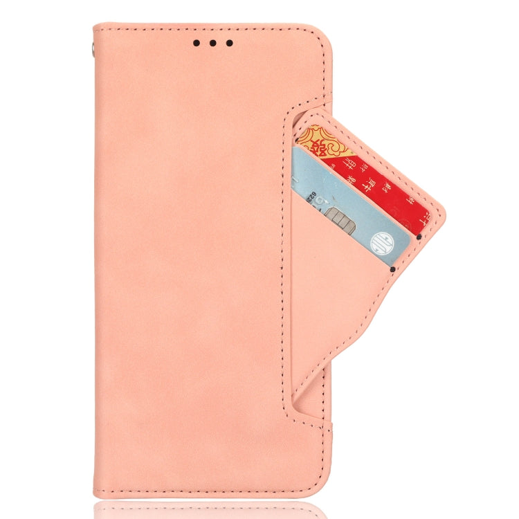 For Google Pixel Fold Skin Feel Calf Texture Card Slots Leather Phone Case(Pink) by buy2fix