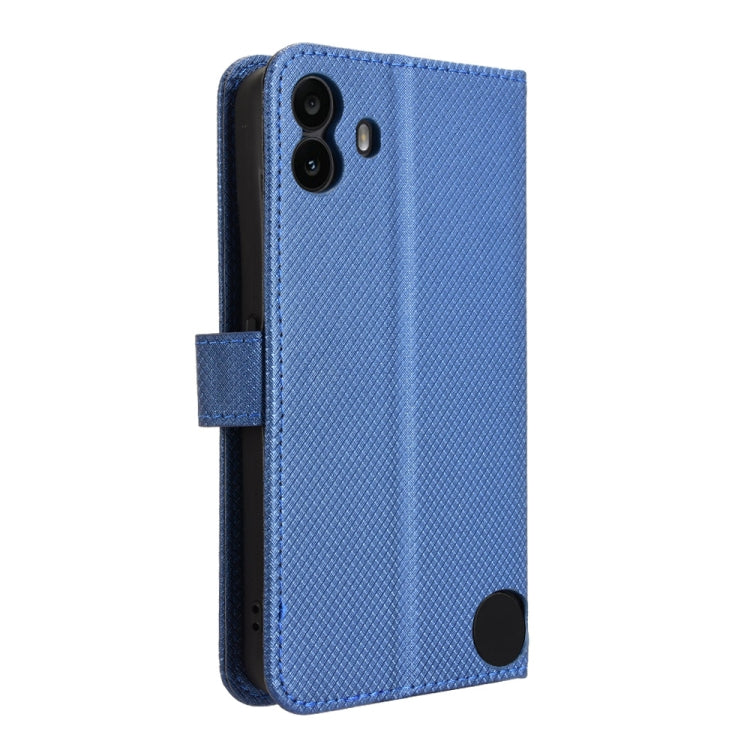 For Nothing CMF Phone 1 Diamond Texture Leather Phone Case(Blue) - More Brand by buy2fix | Online Shopping UK | buy2fix