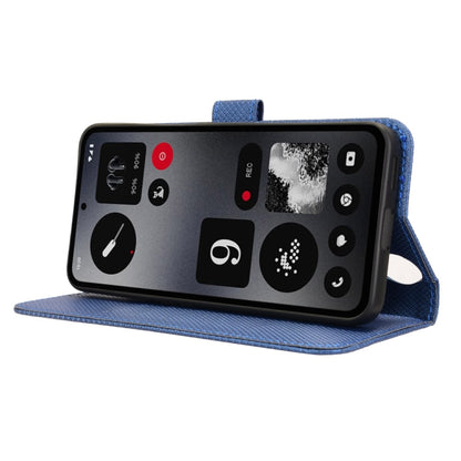 For Nothing CMF Phone 1 Diamond Texture Leather Phone Case(Blue) - More Brand by buy2fix | Online Shopping UK | buy2fix