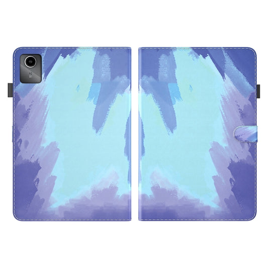 For Lenovo Tab M11 / Xiaoxin Pad 11 2024 Watercolor Pattern Flip Leather Tablet Case(Winter Snow) by buy2fix