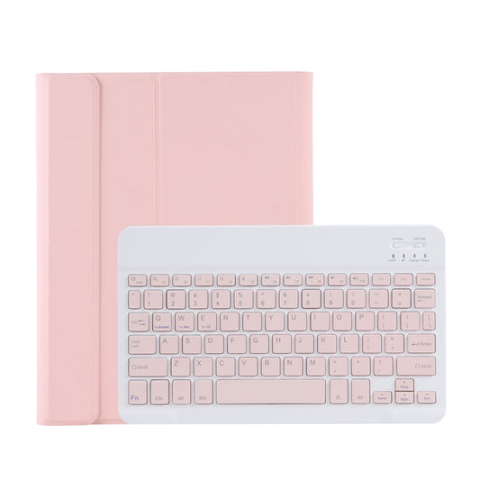 C-11B For iPad Air 4 / Air 5 / Pro 11 inch 2022 / 2021 / 2020 / 2018 Detachable ABS Candy Color Bluetooth Keyboard Tablet Case with Stand & Pen Slot(Pink) by buy2fix
