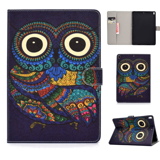 For iPad Pro 10.5 inch Colored Drawing Pattern Horizontal Flip PU Leather Case with Holder & Card Slot & Sleep / Wake-up Function(Owl) - iPad Pro 10.5 inch Cases by buy2fix | Online Shopping UK | buy2fix