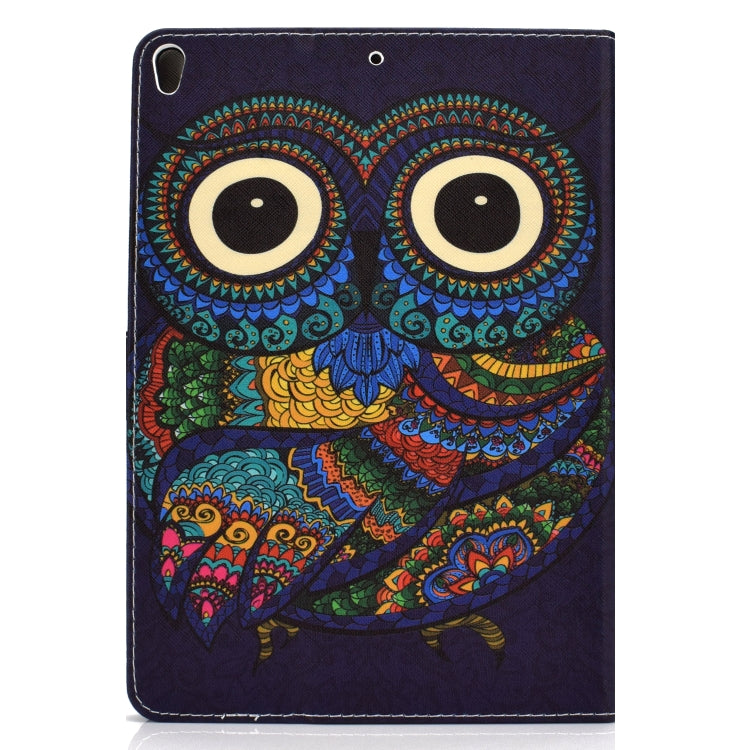 For iPad Pro 10.5 inch Colored Drawing Pattern Horizontal Flip PU Leather Case with Holder & Card Slot & Sleep / Wake-up Function(Owl) - iPad Pro 10.5 inch Cases by buy2fix | Online Shopping UK | buy2fix