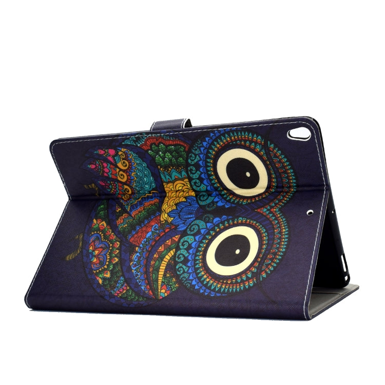 For iPad Pro 10.5 inch Colored Drawing Pattern Horizontal Flip PU Leather Case with Holder & Card Slot & Sleep / Wake-up Function(Owl) - iPad Pro 10.5 inch Cases by buy2fix | Online Shopping UK | buy2fix