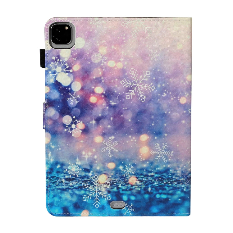 For iPad Pro 11 (2020) Colored Drawing Pattern Horizontal Flip PU Leather Tablet Case with Holder & Card Slot & Sleep / Wake-up Function(Purple Quicksand) - iPad Pro 11 (2020) Cases by buy2fix | Online Shopping UK | buy2fix