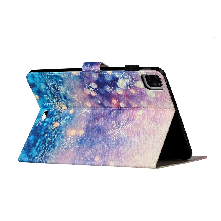 For iPad Pro 11 (2020) Colored Drawing Pattern Horizontal Flip PU Leather Tablet Case with Holder & Card Slot & Sleep / Wake-up Function(Purple Quicksand) - iPad Pro 11 (2020) Cases by buy2fix | Online Shopping UK | buy2fix