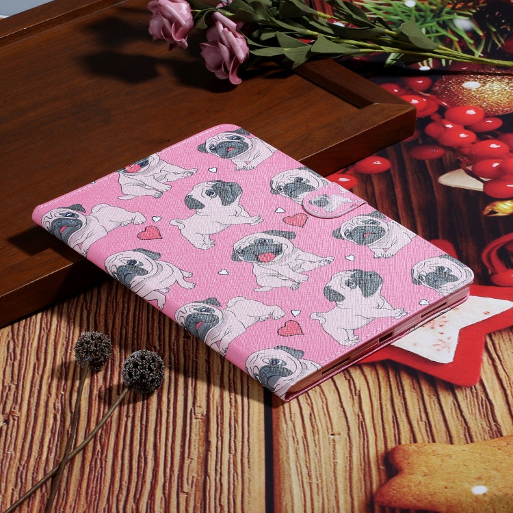For iPad Pro 11 (2020) Colored Drawing Pattern Horizontal Flip PU Leather Tablet Case with Holder & Card Slot & Sleep / Wake-up Function(Love Dog) - iPad Pro 11 (2020) Cases by buy2fix | Online Shopping UK | buy2fix