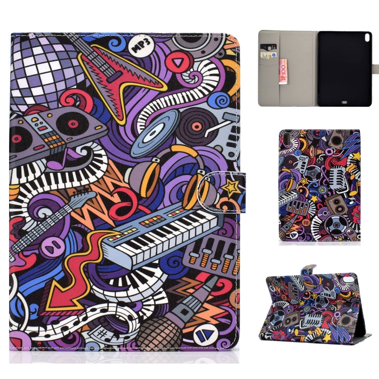 For iPad Pro 11 (2018) Colored Drawing Pattern Horizontal Flip PU Leather Case with Holder & Card Slot & Sleep / Wake-up Function(Graffiti) - iPad Pro 11 (2018) Cases by buy2fix | Online Shopping UK | buy2fix