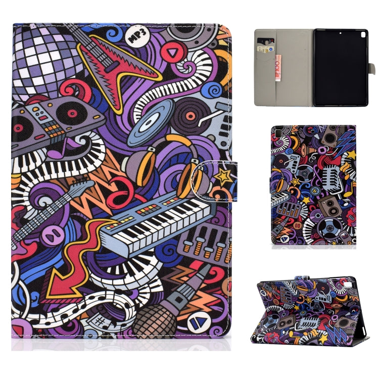 For iPad 10.2 Colored Drawing Pattern Horizontal Flip PU Leather Case with Holder & Card Slot & Sleep / Wake-up Function(Graffiti) - iPad 10.2 Cases by buy2fix | Online Shopping UK | buy2fix
