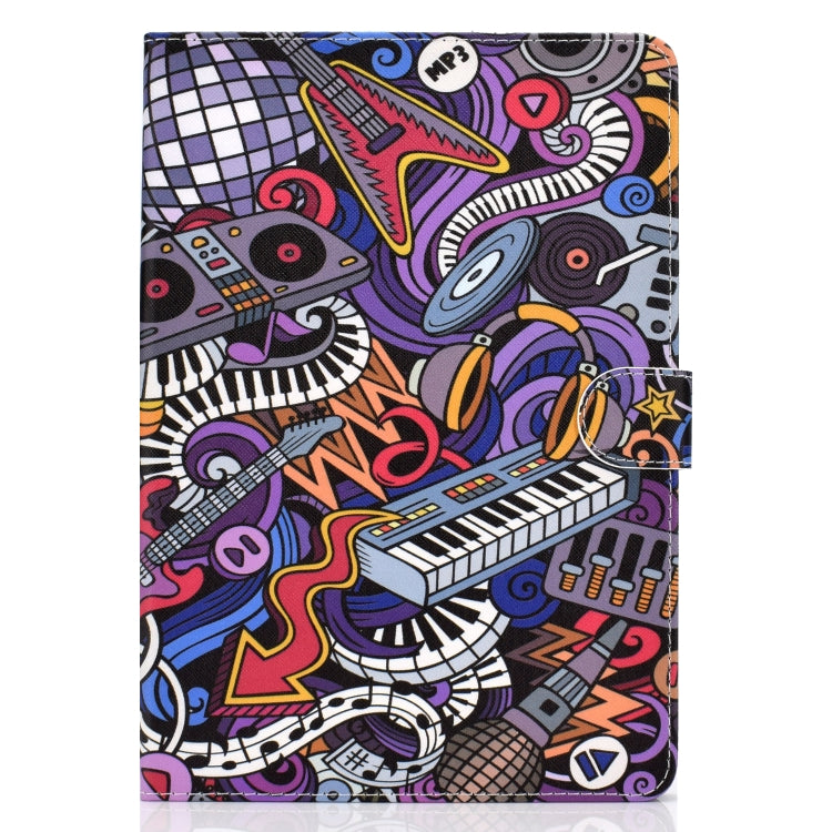 For iPad 10.2 Colored Drawing Pattern Horizontal Flip PU Leather Case with Holder & Card Slot & Sleep / Wake-up Function(Graffiti) - iPad 10.2 Cases by buy2fix | Online Shopping UK | buy2fix