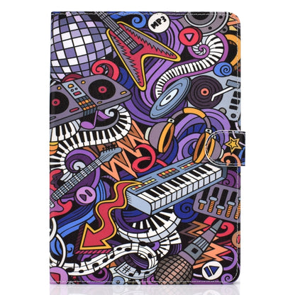 For iPad 10.2 Colored Drawing Pattern Horizontal Flip PU Leather Case with Holder & Card Slot & Sleep / Wake-up Function(Graffiti) - iPad 10.2 Cases by buy2fix | Online Shopping UK | buy2fix