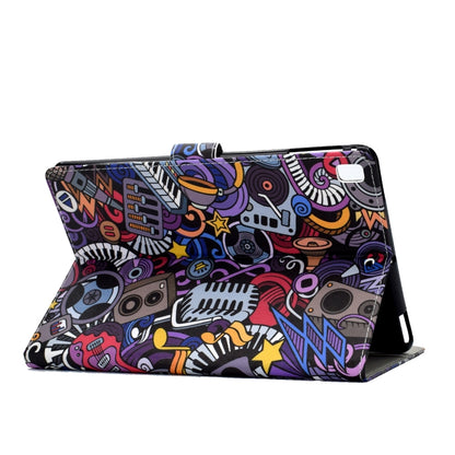 For iPad 10.2 Colored Drawing Pattern Horizontal Flip PU Leather Case with Holder & Card Slot & Sleep / Wake-up Function(Graffiti) - iPad 10.2 Cases by buy2fix | Online Shopping UK | buy2fix