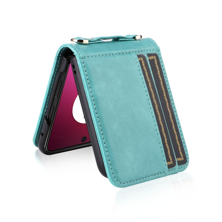 For Motorola Razr 40 Ultra Crossbody Card Slot Leather Phone Case(Mint Green) - Motorola Cases by buy2fix | Online Shopping UK | buy2fix