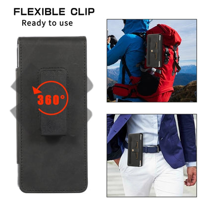 For Samsung Galaxy Z Fold4 Multifunctional Folding Phone Leather Case(Black) - Galaxy Z Fold4 5G Cases by buy2fix | Online Shopping UK | buy2fix