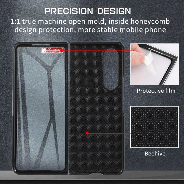 For Samsung Galaxy Z Fold3 5G Multifunctional Folding Phone Leather Case(Purple) - Galaxy Phone Cases by buy2fix | Online Shopping UK | buy2fix