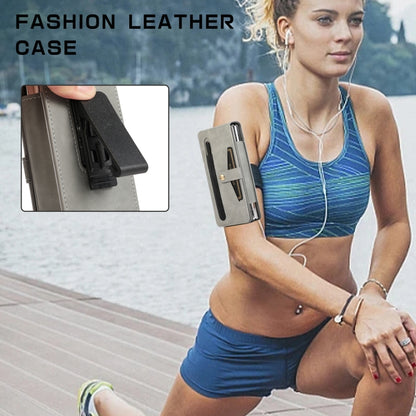 For Samsung Galaxy Z Fold3 5G Multifunctional Folding Phone Leather Case(Grey) - Galaxy Phone Cases by buy2fix | Online Shopping UK | buy2fix