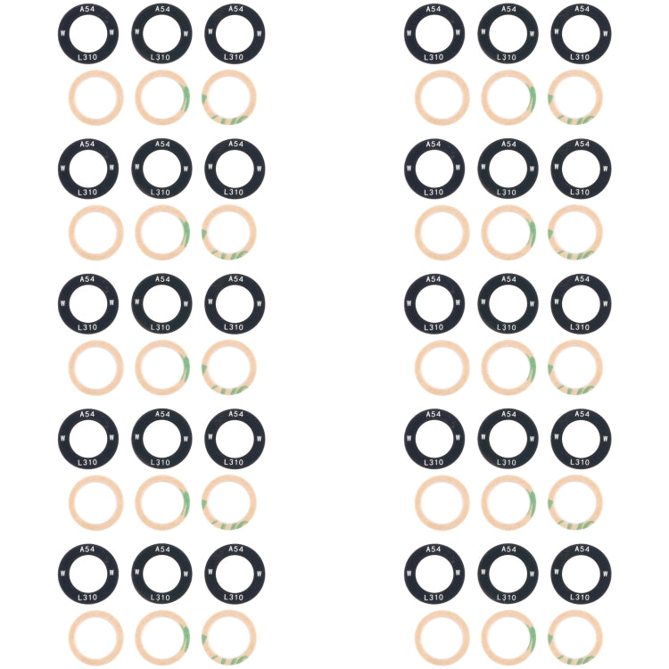 For Samsung Galaxy M54 SM-M546B 10set Back Camera Lens - Camera Series by buy2fix | Online Shopping UK | buy2fix