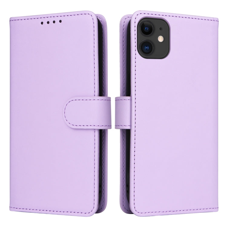 For iPhone 11 BETOPNICE BN-005 2 in 1 Detachable Imitate Genuine Leather Phone Case(Light Purple) - iPhone 11 Cases by BETOPNICE | Online Shopping UK | buy2fix