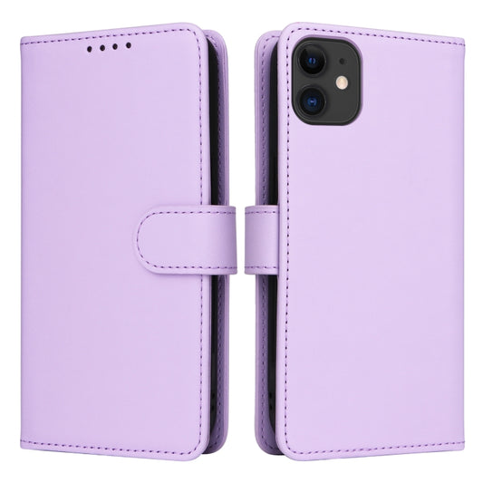 For iPhone 11 BETOPNICE BN-005 2 in 1 Detachable Imitate Genuine Leather Phone Case(Light Purple) - iPhone 11 Cases by BETOPNICE | Online Shopping UK | buy2fix