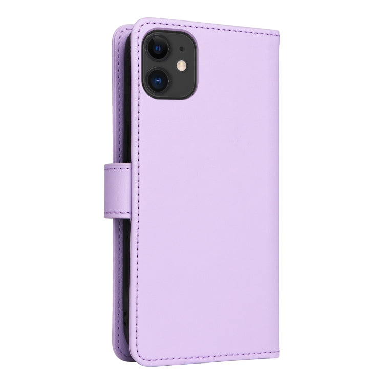 For iPhone 11 BETOPNICE BN-005 2 in 1 Detachable Imitate Genuine Leather Phone Case(Light Purple) - iPhone 11 Cases by BETOPNICE | Online Shopping UK | buy2fix