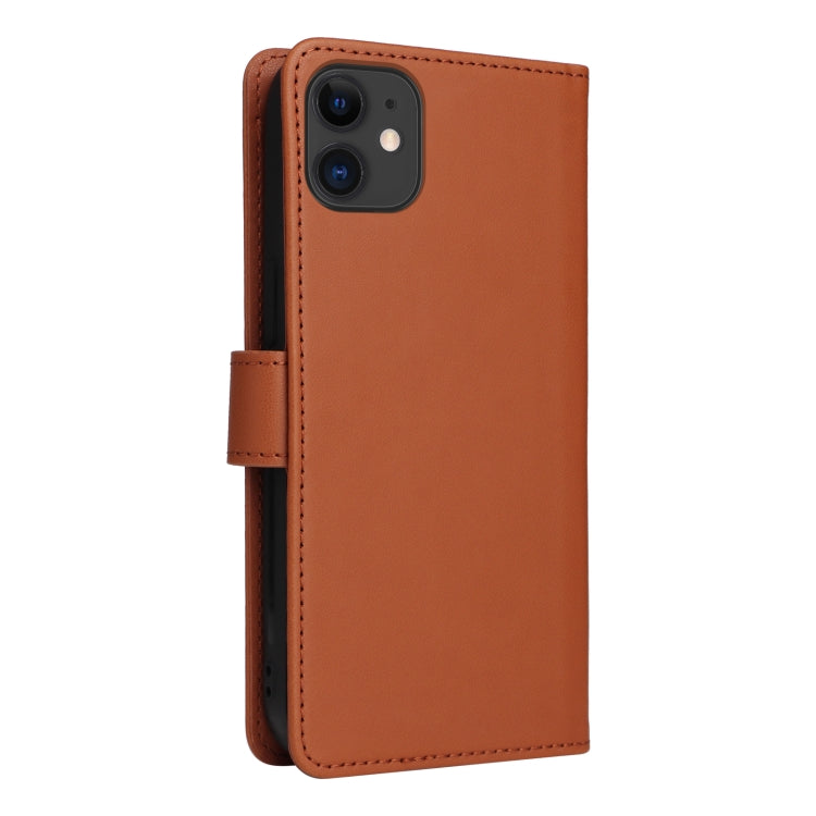 For iPhone 11 BETOPNICE BN-005 2 in 1 Detachable Imitate Genuine Leather Phone Case(Brown) - iPhone 11 Cases by BETOPNICE | Online Shopping UK | buy2fix