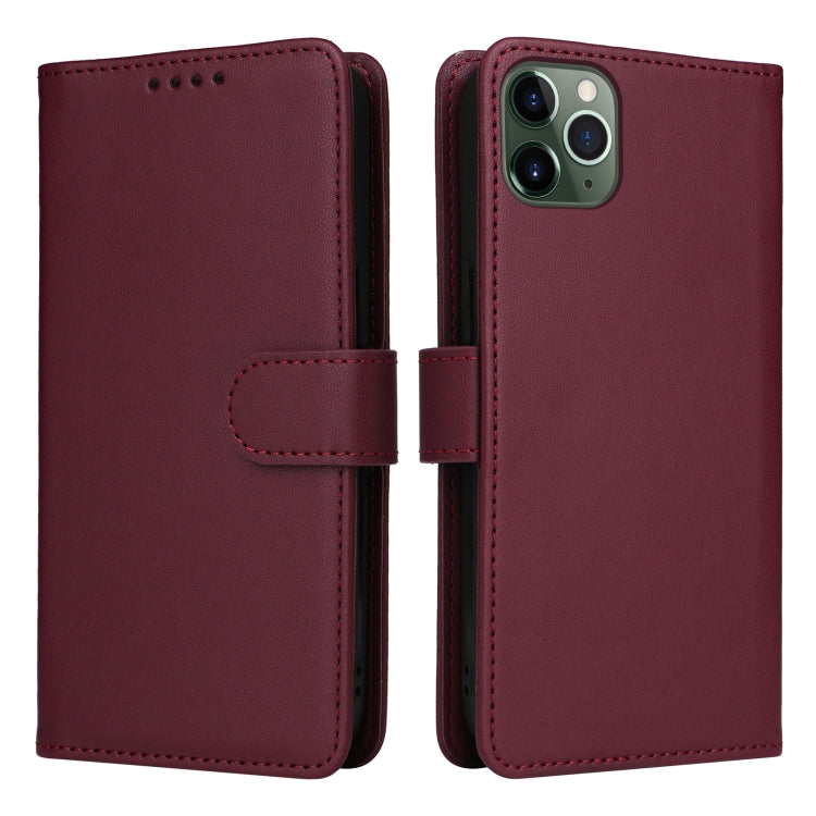 For iPhone 11 Pro Max BETOPNICE BN-005 2 in 1 Detachable Imitate Genuine Leather Phone Case(Wine Red) - iPhone 11 Pro Max Cases by BETOPNICE | Online Shopping UK | buy2fix