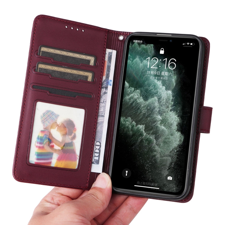For iPhone 11 Pro Max BETOPNICE BN-005 2 in 1 Detachable Imitate Genuine Leather Phone Case(Wine Red) - iPhone 11 Pro Max Cases by BETOPNICE | Online Shopping UK | buy2fix