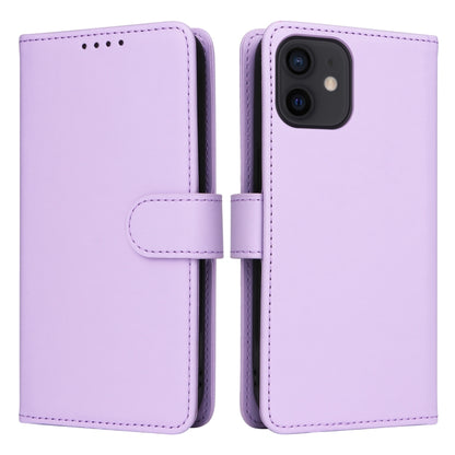 For iPhone 12 Pro / 12 BETOPNICE BN-005 2 in 1 Detachable Imitate Genuine Leather Phone Case(Light Purple) - iPhone 12 / 12 Pro Cases by BETOPNICE | Online Shopping UK | buy2fix