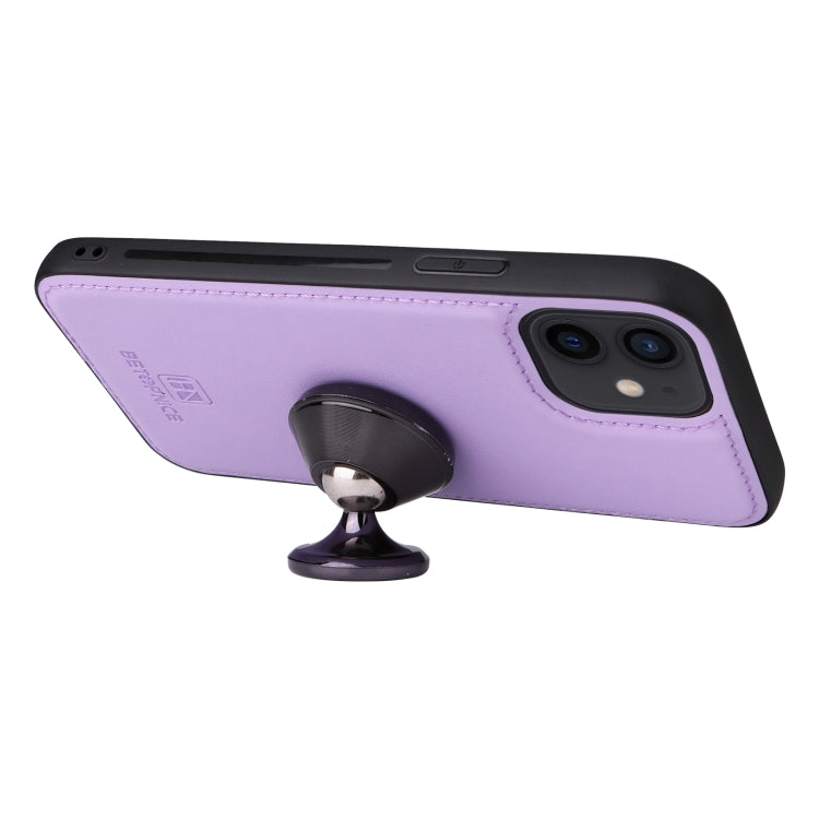 For iPhone 12 Pro / 12 BETOPNICE BN-005 2 in 1 Detachable Imitate Genuine Leather Phone Case(Light Purple) - iPhone 12 / 12 Pro Cases by BETOPNICE | Online Shopping UK | buy2fix