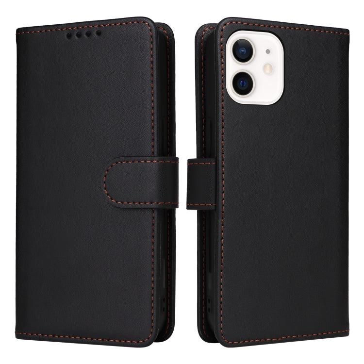 For iPhone 12 mini BETOPNICE BN-005 2 in 1 Detachable Imitate Genuine Leather Phone Case(Black) - iPhone 12 mini Cases by BETOPNICE | Online Shopping UK | buy2fix