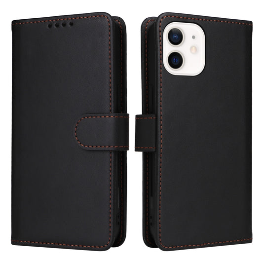 For iPhone 12 mini BETOPNICE BN-005 2 in 1 Detachable Imitate Genuine Leather Phone Case(Black) - iPhone 12 mini Cases by BETOPNICE | Online Shopping UK | buy2fix