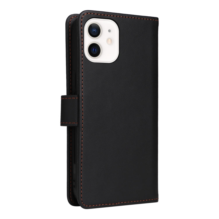 For iPhone 12 mini BETOPNICE BN-005 2 in 1 Detachable Imitate Genuine Leather Phone Case(Black) - iPhone 12 mini Cases by BETOPNICE | Online Shopping UK | buy2fix