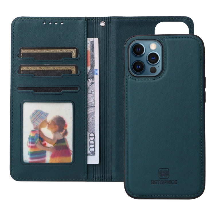 For iPhone 12 Pro Max BETOPNICE BN-005 2 in 1 Detachable Imitate Genuine Leather Phone Case(Blue) - iPhone 12 Pro Max Cases by BETOPNICE | Online Shopping UK | buy2fix