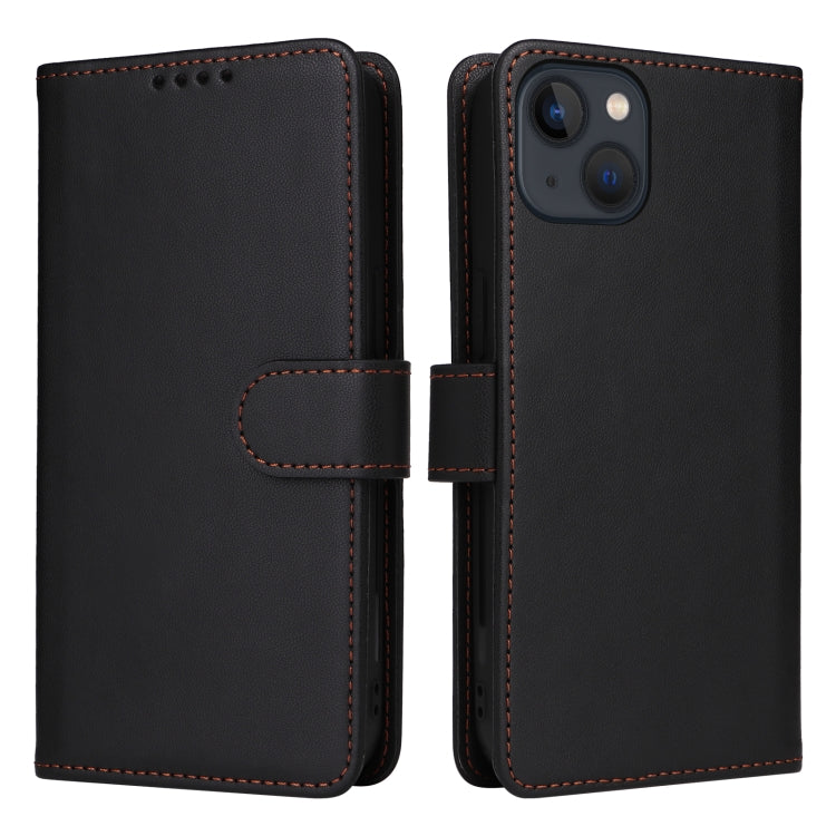 For iPhone 13 / 14 BETOPNICE BN-005 2 in 1 Detachable Imitate Genuine Leather Phone Case(Black) - iPhone 14 Cases by BETOPNICE | Online Shopping UK | buy2fix