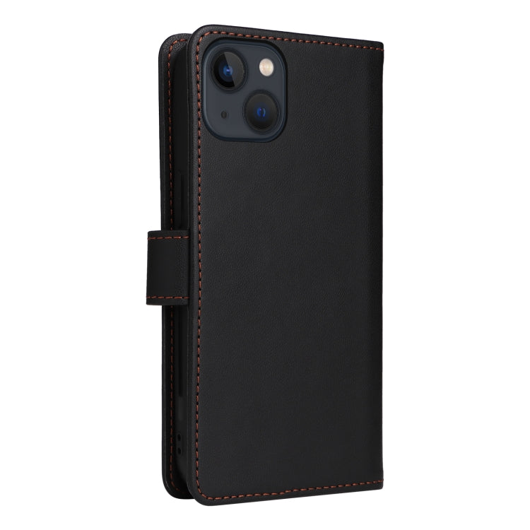 For iPhone 13 / 14 BETOPNICE BN-005 2 in 1 Detachable Imitate Genuine Leather Phone Case(Black) - iPhone 14 Cases by BETOPNICE | Online Shopping UK | buy2fix
