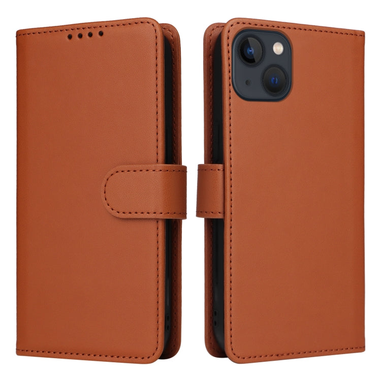 For iPhone 13 / 14 BETOPNICE BN-005 2 in 1 Detachable Imitate Genuine Leather Phone Case(Brown) - iPhone 14 Cases by BETOPNICE | Online Shopping UK | buy2fix