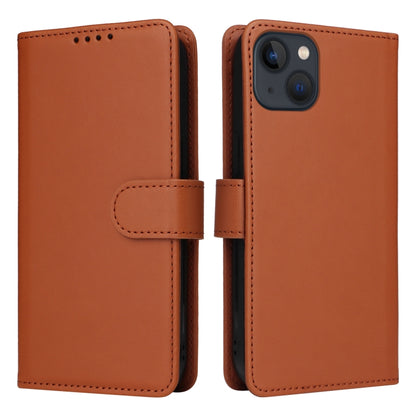 For iPhone 13 / 14 BETOPNICE BN-005 2 in 1 Detachable Imitate Genuine Leather Phone Case(Brown) - iPhone 14 Cases by BETOPNICE | Online Shopping UK | buy2fix