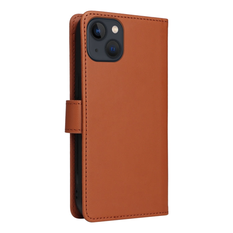 For iPhone 13 / 14 BETOPNICE BN-005 2 in 1 Detachable Imitate Genuine Leather Phone Case(Brown) - iPhone 14 Cases by BETOPNICE | Online Shopping UK | buy2fix