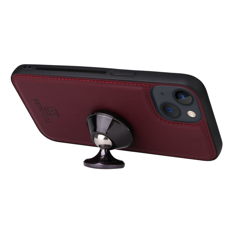 For iPhone 13 / 14 BETOPNICE BN-005 2 in 1 Detachable Imitate Genuine Leather Phone Case(Wine Red) - iPhone 14 Cases by BETOPNICE | Online Shopping UK | buy2fix