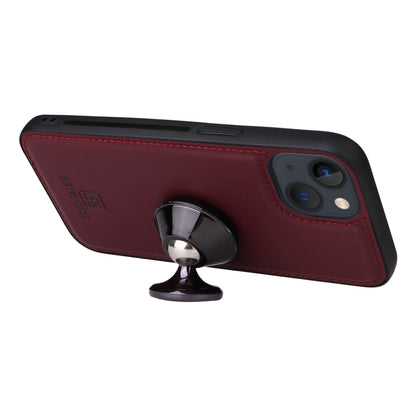 For iPhone 13 / 14 BETOPNICE BN-005 2 in 1 Detachable Imitate Genuine Leather Phone Case(Wine Red) - iPhone 14 Cases by BETOPNICE | Online Shopping UK | buy2fix